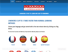 Tablet Screenshot of linkwordlanguages.com